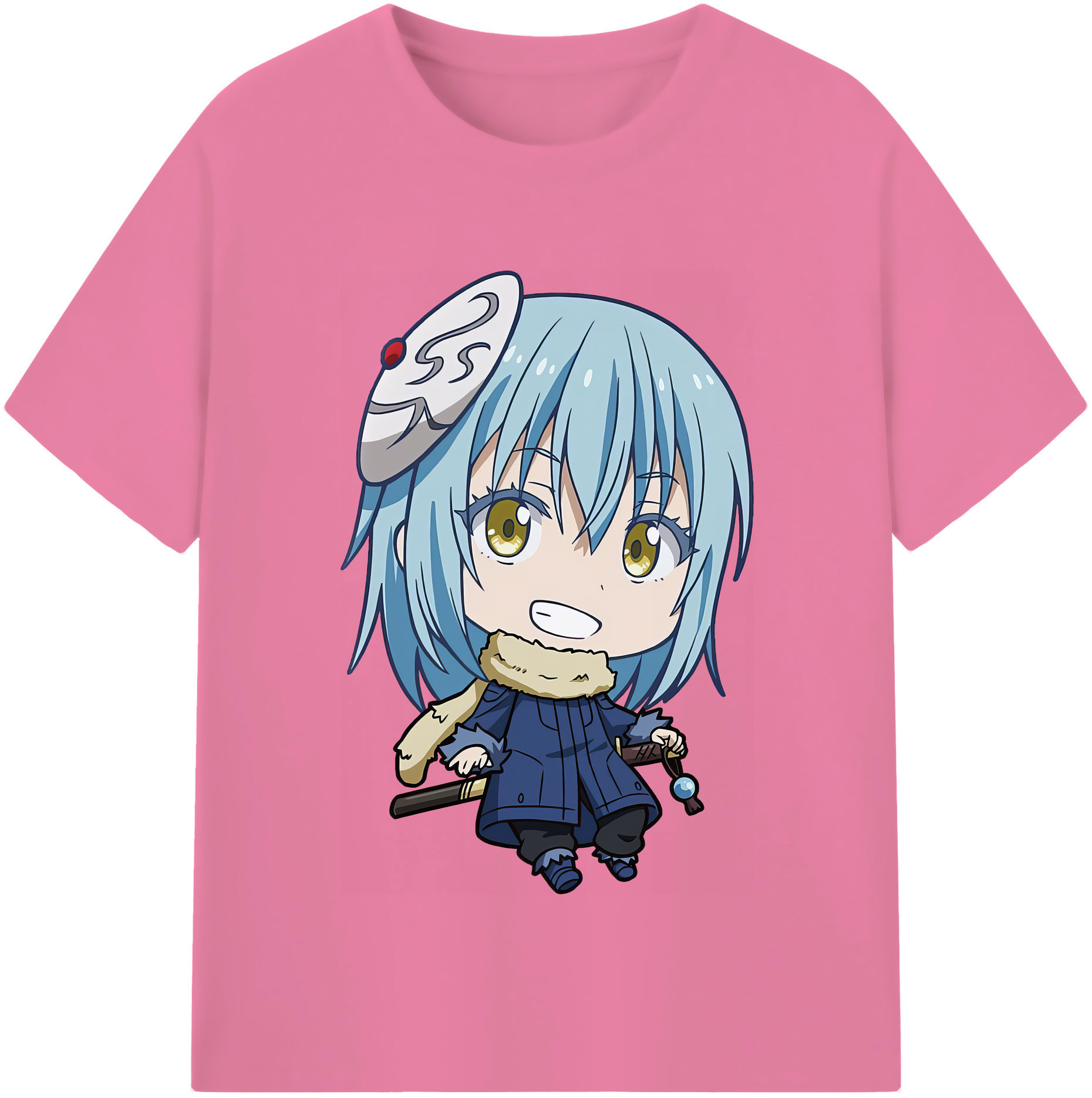 （画像用） 転スラ Regarding Reincarnated to Slime 綿100％半袖Tシャツ（フロントプリント）